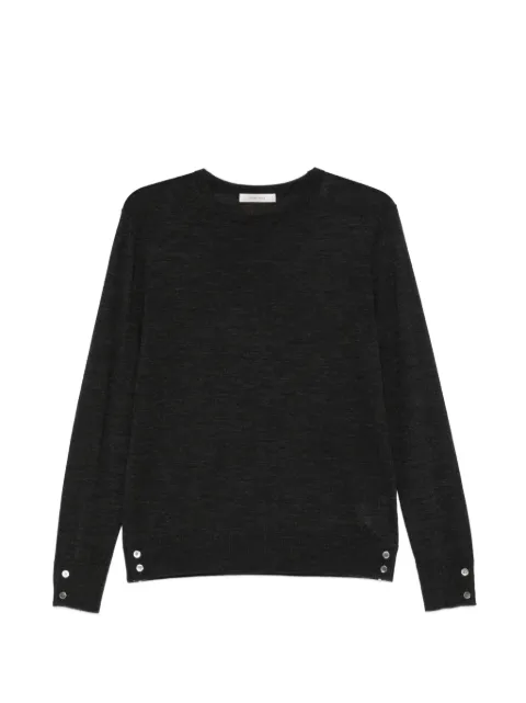 IVORY PARIS button-cuff crew-neck sweater Grey MW25QD100YM