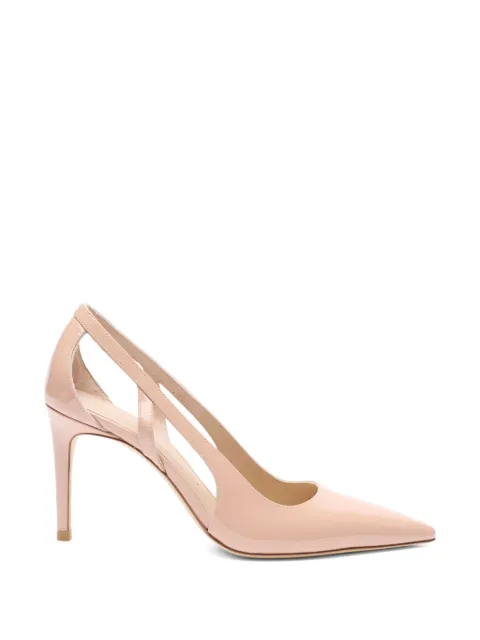 Stuart Weitzman Stuart Power Cutout pointed pump Neutrals SM482PATY6Q