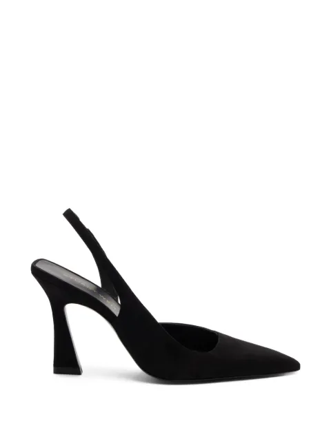 Stuart Weitzman Vinnie pointed d'orsay slingback pumps Black SM363SUEBLK