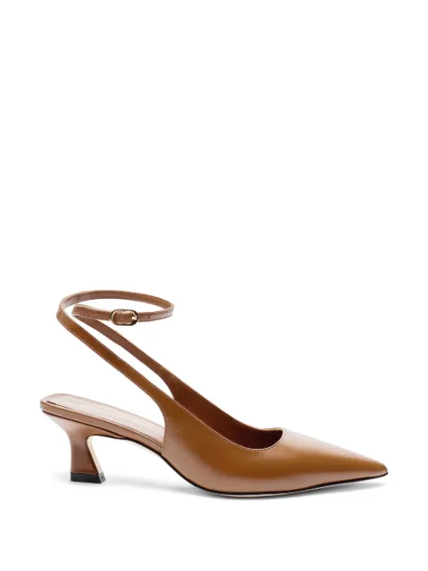 Stuart Weitzman Vinnie 50 squared strap pumps Brown SM359SMOQPI