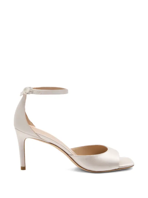 Stuart Weitzman Nudistia square-toe ankle-strap sandals Neutrals SI758SANCRM