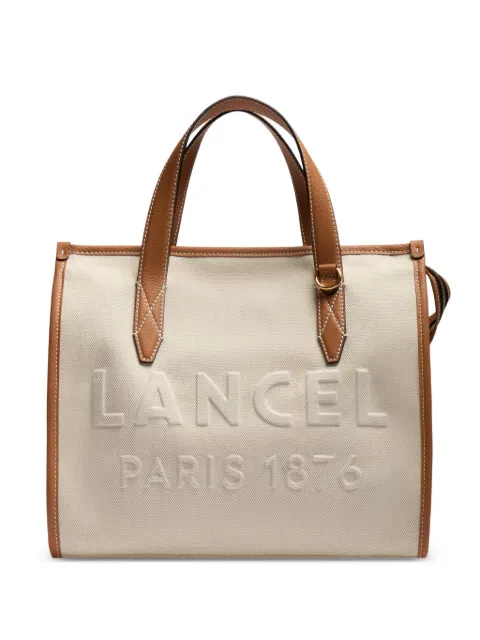 Lancel Day embossed leather trim tote bag Neutrals A14027Y5TU