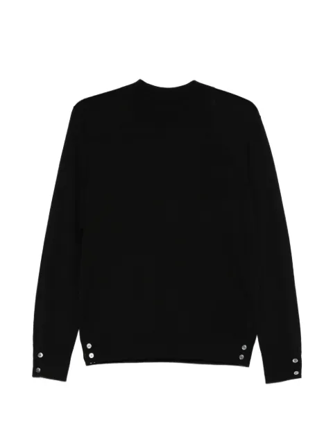 IVORY PARIS buttoned long-sleeve sweater Black MW25QD200YM