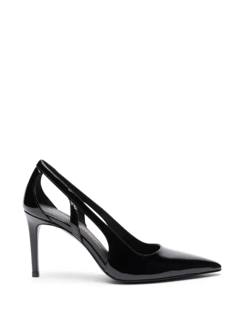 Stuart Weitzman cut-out pointed pumps Black SM482PATBLK