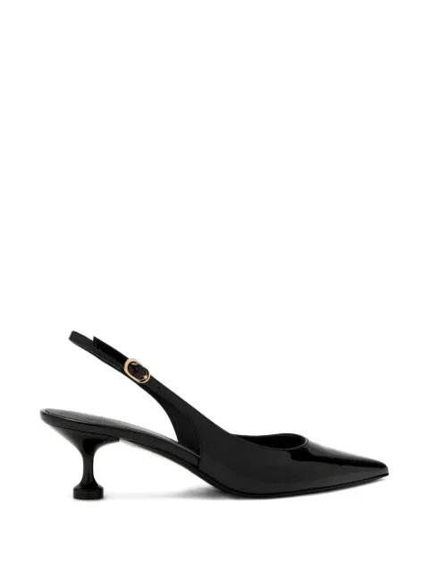 Stuart Weitzman Eva pointed slingback pumps Black SM912PATBLK