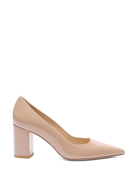 Stuart Weitzman Power block pointed pumps Neutrals SK342PATFWN