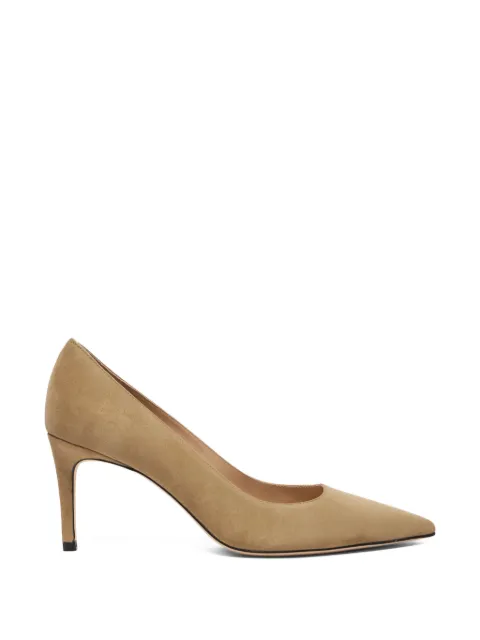 Stuart Weitzman pointed stuart suede pumps Neutrals SK327SUEVC5