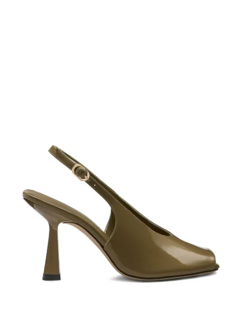 Stuart Weitzman Val peep-toe slingback pumps Green SN003PATVC5