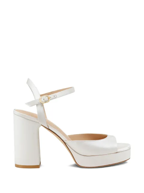 Stuart Weitzman Dayna II platform sandals White SK008SANCRM