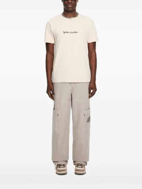 Off-White Script Arrow T-shirt Neutrals 44MAA027S26J002270