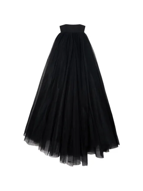 Off-White strapless tulle dress Black 2DB56VS26FAB001W002