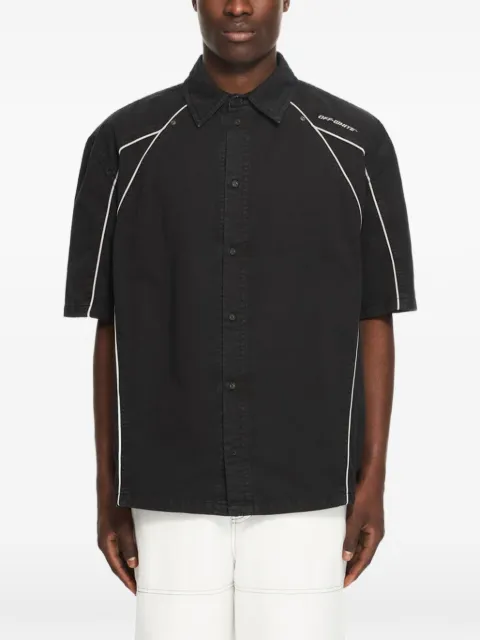 Off-White Owr piped short-sleeve shirt Black 44XGG01IS26F001001