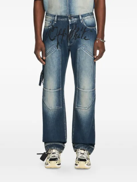 Off-White Cherry printed jeans Blue 44XYA195S26D002422