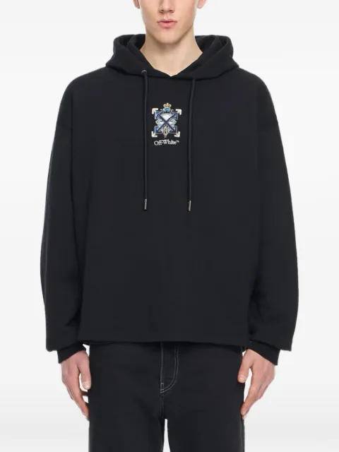 Off-White Jewel Arrow cotton hoodie Black 44MBB12MS26F002001