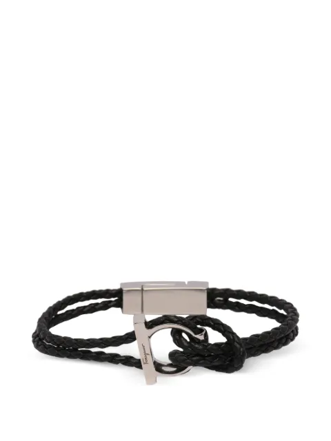 Ferragamo Gancini braided bracelet Silver 770141