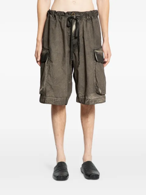 Uma Wang overdyed cargo shorts Grey UM3527