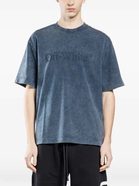 Off-White Laundry Skate crew-neck T-shirt Blue OMAA120S26JER0094001