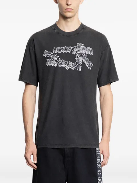 44 LABEL GROUP jersey T-shirt Black B0030653FA725