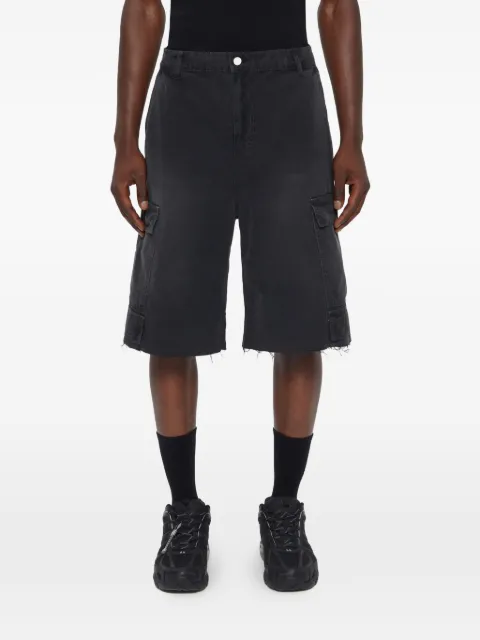 44 LABEL GROUP frayed-hem shorts Black B0030658FA576