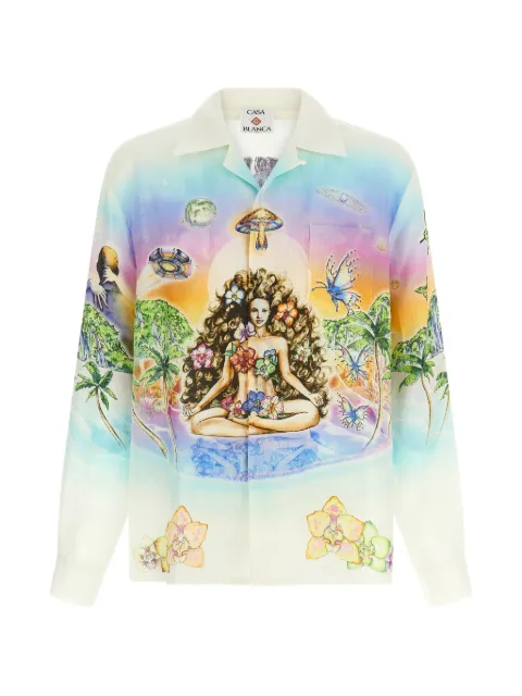 Casablanca printed shirt White MSS26SH00605