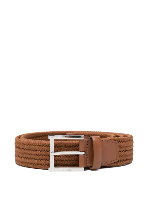Orciani woven elasticated belt Brown U08164