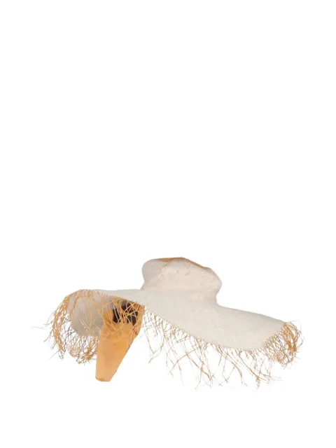Jacquemus Pre-Owned raffia hat Neutrals NAPPUGBAC648044W