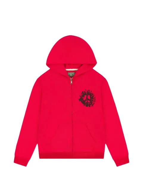 Denim Tears zip-up hoodie Red DT379