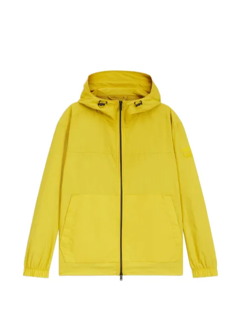 BOSS hooded zip-up raincoat Yellow 50555887