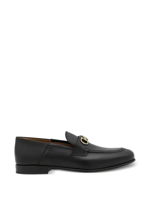 Ferragamo Gancini leather loafers Black 075846801E100002