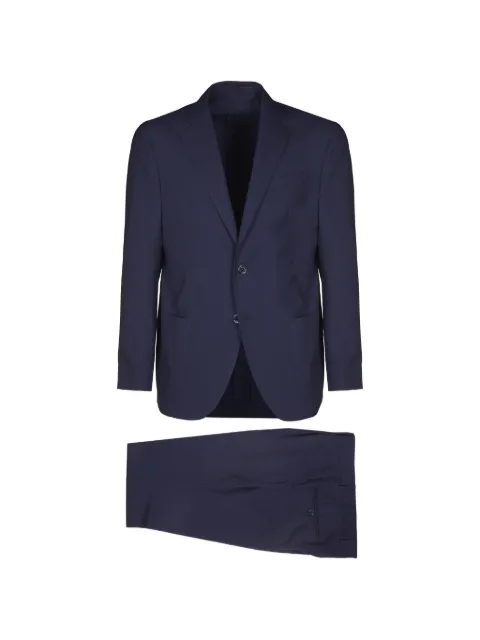 Bagnoli Sartoria Napoli button trousers Blue BAASO82TS20TVBCU029804