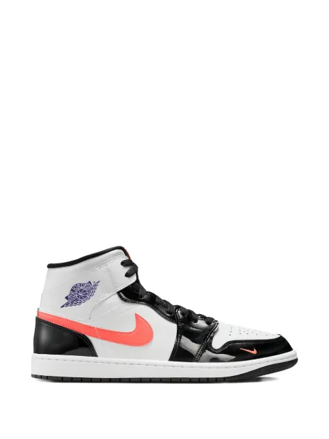 Jordan Air Jordan 1 Mid mismatch swoosh sneakers White IQ9387