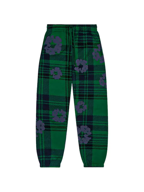 Denim Tears plaid wreath sweatpants Green DT386