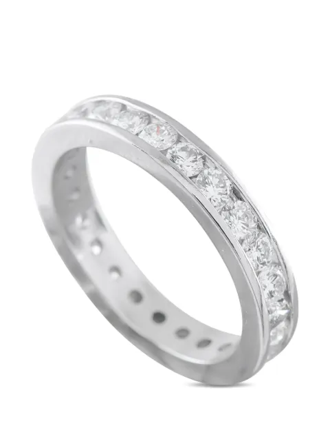 LB Exclusive platinum diamond eternity band ring Silver MF05012226