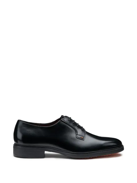 Santoni Easy lace-up leather derby shoes Black MGEO19291NEAXNTG