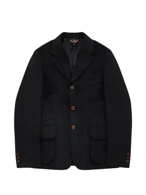 Black Comme Des Garçons button blazer Black 1PJ015