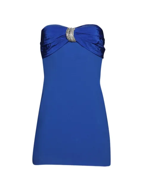 David Koma crystal-embellished mini dress Blue AW25DK58D