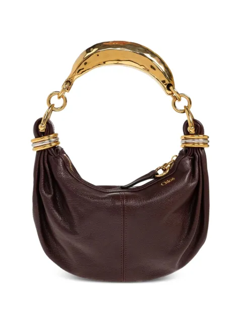 Chloé mini Bracelet leather shoulder bag Brown CH26SS626O37