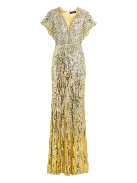 Jenny Packham Dusk sequin-embellished gown Gold ZDD106L230