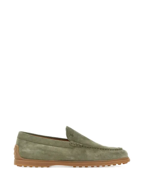 Tod's logo-detail loafers Green XXM78L0AJ30RE0