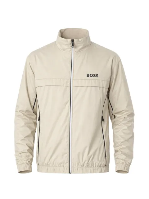 BOSS contrast-piping jacket with water-repellent finish Neutrals 50551069