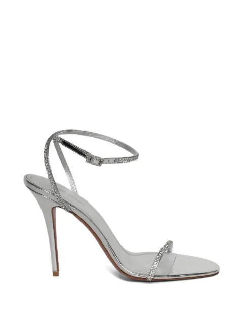 Amina Muaddi diamante sandals Silver DIAMANTESANDAL105SILVERMIRRORWHITECRYSTALS