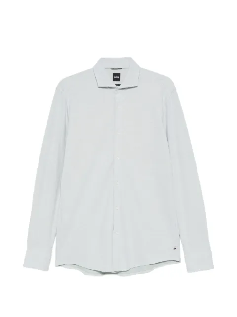 BOSS long-sleeved shirt Green 50556106