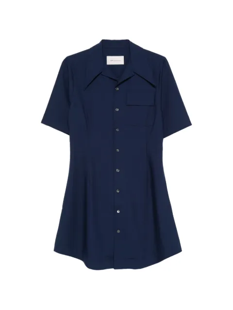 AMI Paris pocket A-line dress Blue FDR660WV0194