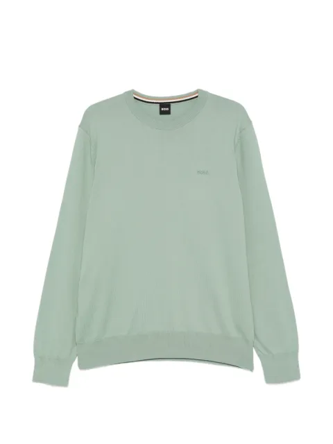BOSS embroidered sweatshirt Green 50556344