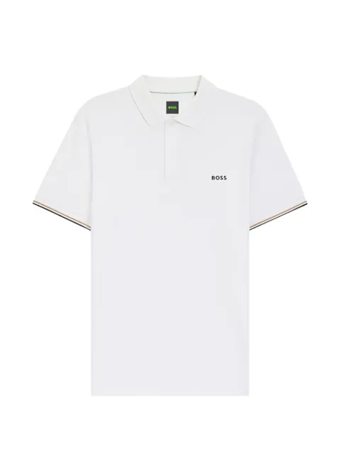 BOSS logo-detail polo shirt White 50554561