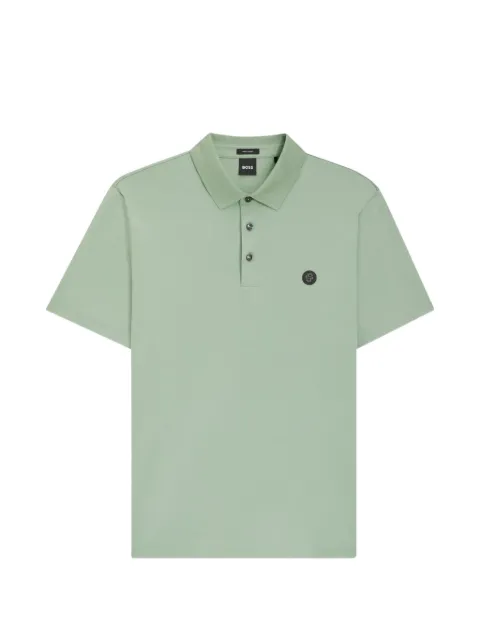 BOSS logo-detail polo shirt Green 50555829