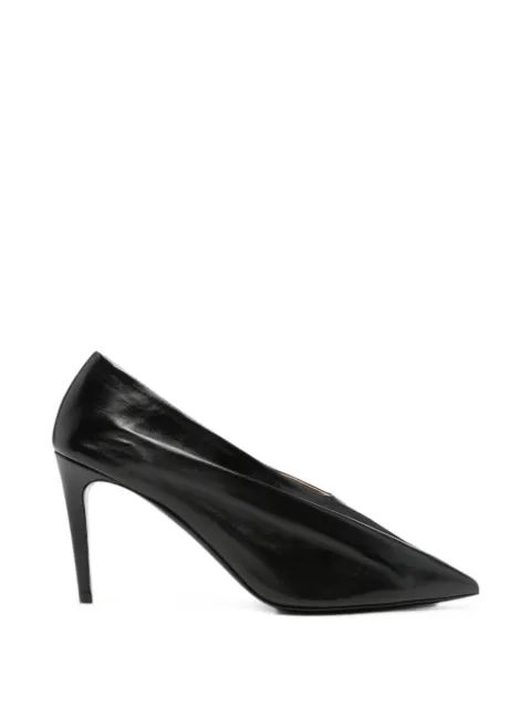 KHAITE Miriam leather heeled pumps Black F20521027