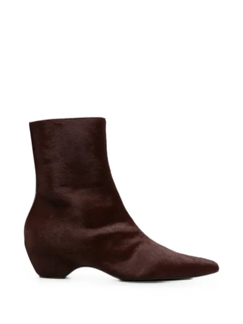 KHAITE Sybil wedge-heel ankle boots Red F1102760