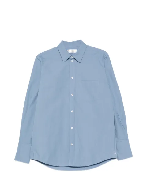 Victoria Beckham chest-pocket button-up shirt Blue 1326WSH007513A