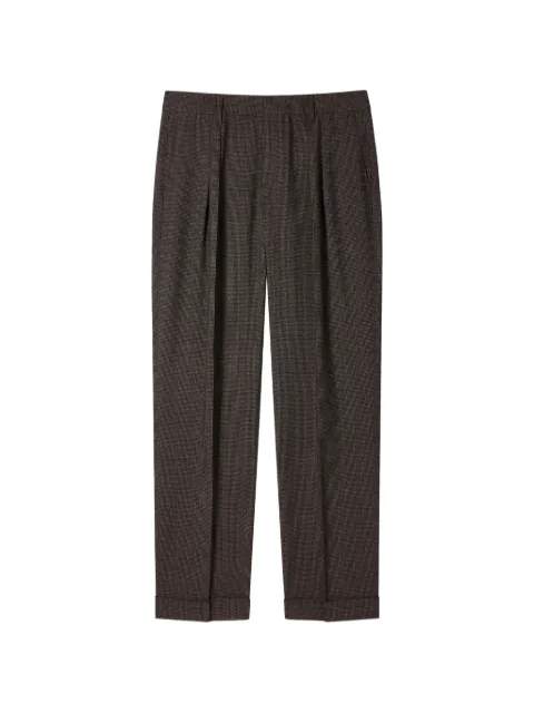 Paul Smith pleated cuffed trousers Brown M1R746ZV02930